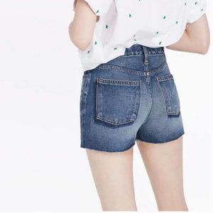Madewell | The Perfect Jean Short | Frayed Hem | Shadow Pockets | Size 27